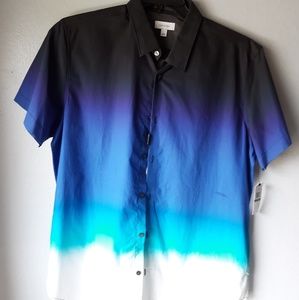 New Calvin Klein  mens bottom down shirt